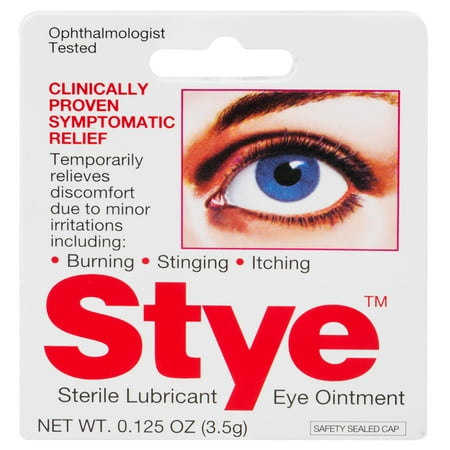Stye Sterile Lubricant Eye Ointment, Stye Eye Symptom Relief, Ophthalmologist Tested, Adult Daily Use As Needed, 0.125 oz