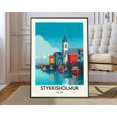 thumbnail image 1 of Stykkisholmur Iceland poster, Stykkishólmur Wall Art, Stykkishólmur Print, Stykkishólmur Photo, Stykkishólmur map print, Stykkishólmur city, Unframed Canvas 24x36in, 1 of 4