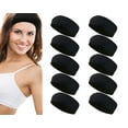 thumbnail image 1 of Styla Hair 10 Pack Yoga Headbands - Stretchy Sports Head Band - White, 1 of 9