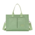 thumbnail image 1 of Stylago Canvas Tote Bag for Women Adjustable Strap Crossbody Shoulder Handbag Heavy Duty Multiple Pockets College Purses Green, 1 of 3