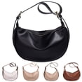 thumbnail image 1 of Stylago Crescents Shoulder Bags for Women Underarm Purses Mini Clutch Hobos Tote Handbag Zipper Closure Crossbody Bag Black, 1 of 7