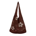 thumbnail image 1 of Stylago Crochet Bags for Women Summer Beach Mesh Tote Shoulder Hobos Bag Shopping Handbag Foldable Travel Underarm Pockets Brown, 1 of 6
