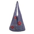 thumbnail image 1 of Stylago Crochet Mesh Shoulder Bags for Women Beach Tote Purses Summer Handbags for Ladies and Students Travel Shopping Purple, 1 of 5