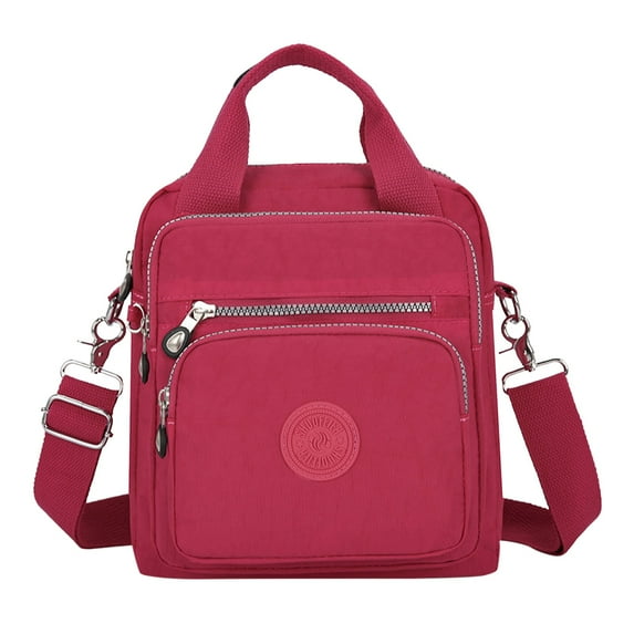 Stylago Crossbody Bags for Women Detachable Strap Casual Shoulder Purse with Multiple Internal Pockets Ladies Mini Backpack Pink