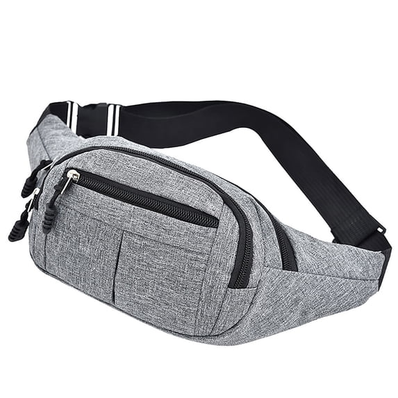 Stylago Fanny Pack for Women and Men Fashion Chest Bags with Adjustable Strap Crossbody Purses Waist Bag for College Sports Grey