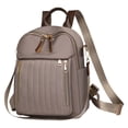 thumbnail image 1 of Stylago Fashion Backpack Purse for Women Versatile Detachable Strap Crossbody Bags Ladies Multiple Zip Pockets Travel Daypack Brown, 1 of 6