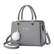 Stylago Fashion Purses and Handbags Leather Top Handle Tote Bags Trendy Messenger Crossbody Bags for Ladies Daily Use Grey