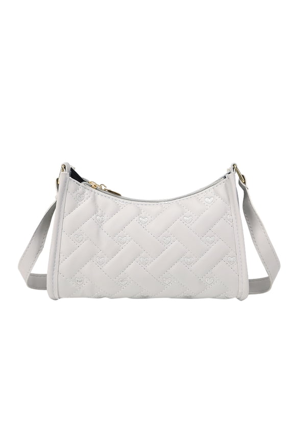 Fashion Shoulder Bag for Women Leather Tote Handbag Mini Clutch Underarm Purse for Daily Use Work Travel Casual Outings Grey