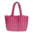 thumbnail image 1 of Stylago Fuffy Shoulder Bags for Women Plush Tote Purses Ladies Winter Casual Travel Handbags for Work Shopping Pink, 1 of 5