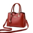 thumbnail image 1 of Stylago Handbags and Purses for Women with Cherry Pendant Leather Crossbody Tote Bags Multiple Compartments Shoulder Satchel Red, 1 of 5