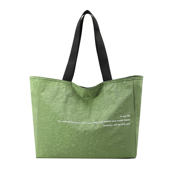 Stylago Large Tote Bags for Women Zipper Compartment Casual Shoulder Purses Travel Shopping Handbags College Book Pocket Green
