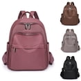 thumbnail image 1 of Stylago Mini Women Backpacks Fashion Ladies Nylon Daypack Lightweight Multiple Zipper Shopping Travel Small Schoolbags Black, 1 of 6