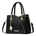 thumbnail image 1 of Stylago Purses and Handbags for Women Leather Top Handle Tote with Bow Pendant Multiple Compartments Crossbody Shoulder Bags Black, 1 of 5
