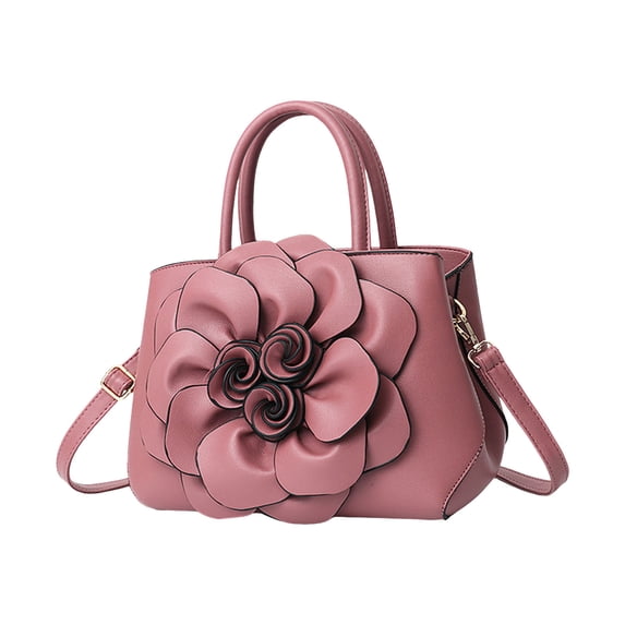 Stylago Purses and Handbags for Women Top Handle Satchel Leather Floral Shoulder Crossbody Bags Ladies Evening Party Tote Pink