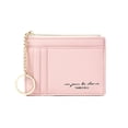 thumbnail image 1 of Stylago Small Wallets for Woman RFID Blocking Credit Card Holder Ladies Leather Shopping Zipper Pocket Purse with Keychain Pink, 1 of 4