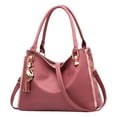 thumbnail image 1 of Stylago Soft Leather Tote Crossbody Bags with Detachable Strap Large Shoulder Purses Top Handle Messenger Handbag for Work Pink, 1 of 4