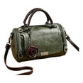 thumbnail image 1 of Stylago Top Handle Satchel for Women Flower Pendant Retro Leather Crossbody Shoulder Bags Zipper Tote Travel Handbags Green, 1 of 4