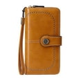 thumbnail image 1 of Stylago Wallet for Women Leather Credit Card Holder RFID Blocking Wristlet Wallets Ladies Large Capacity ID Window Purse Yellow, 1 of 5