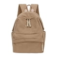thumbnail image 1 of Stylago Women Casual Backpack Medium Size Back Pocket Versatile Schoolbag College Travel Work Top Handle Corduroy Bookpack Brown, 1 of 8