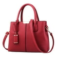 thumbnail image 1 of Stylago Women Leather Purse and Handbag Fashion Work Messenger Tote Bags Ladies Medium Adjustable Strap Shoulder Satchel Red, 1 of 6