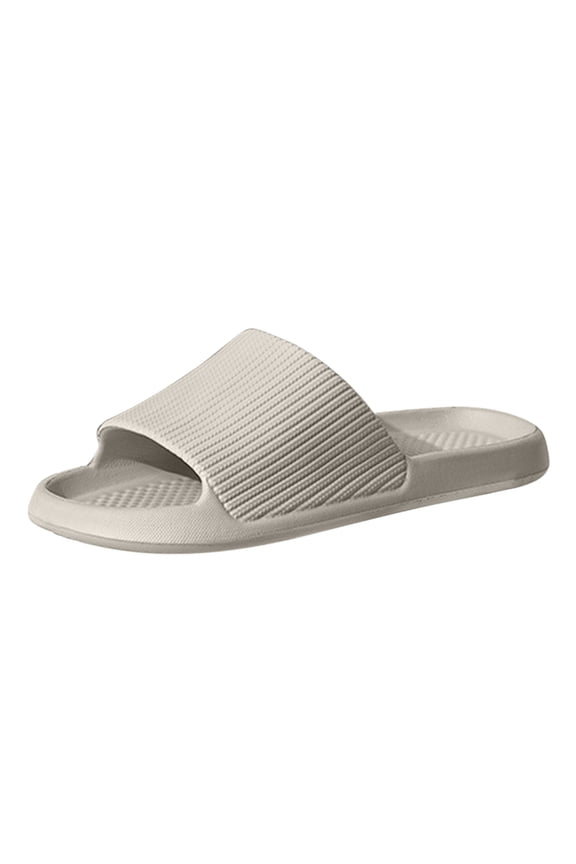 Women Men Shower Shoes Comfortable Indoor Slippers Bathroom Quick Drying Slide Sandals Non Slip Pool Slides Size 11.5 Grey