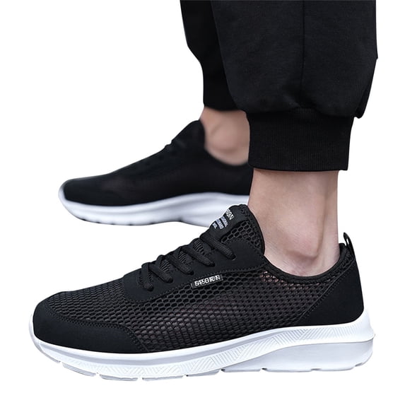 Stylago Women Men Summer Walking Shoes Breathable Mesh Sneakers Arch Support Running Shoe Comfortable Running Sneaker White Size 8
