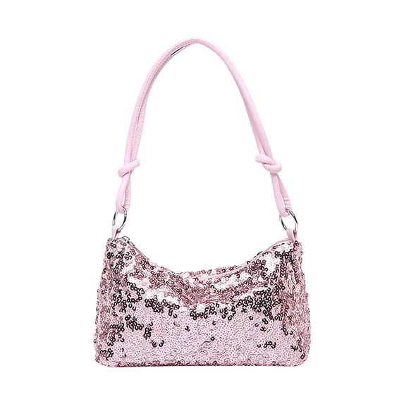 Stylago Women's Evening Handbag Glitter Sequins Shoulder Purse Tote Ladies Clutch Bags for Wedding Prom Cocktail Party Pink