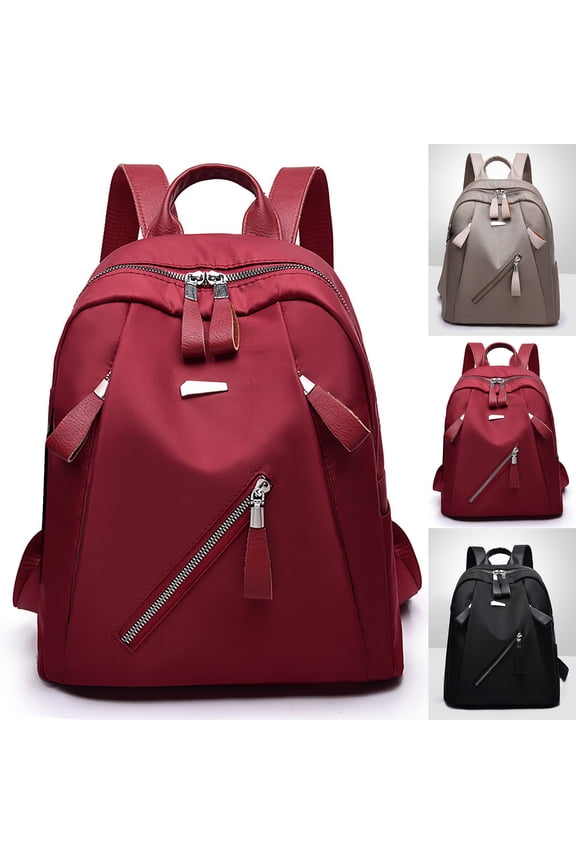 Women's Fashion Backpack Purse Zipper Compartments Travel Daypack College Students Shopping Bags for Everyday Black