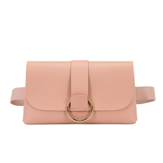 Stylago Women's Fashion Waist Bags Leather Wallet with Adjustable Belt Ladies Outdoors Cellphone Purses Shopping Clutch Bag Pink
