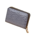 thumbnail image 1 of Stylago Women's Leather Wallet Zipper Around Purses Multiple Card Slots Credit Card Holder Students Portable Shopping Pockets Grey, 1 of 5
