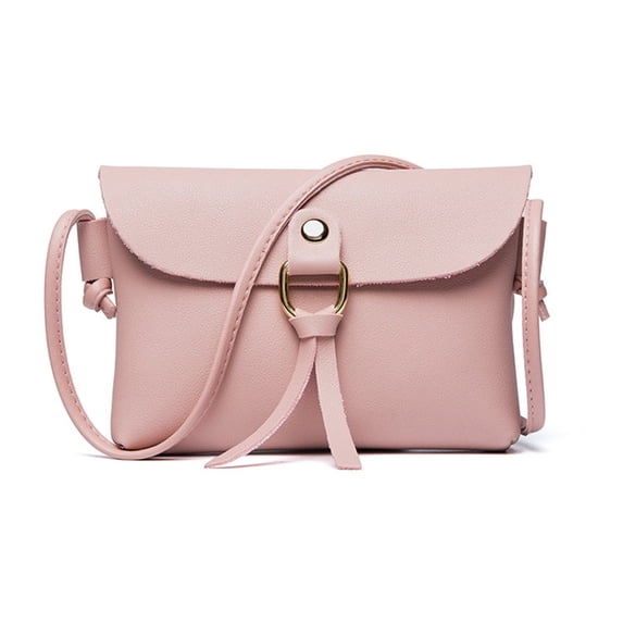 Stylago Women's Mini Crossbody Bag Stylish Leather Versatile Daily Use Shoulder Purse Cellphone Handbag for Ladies Work Vacation Pink