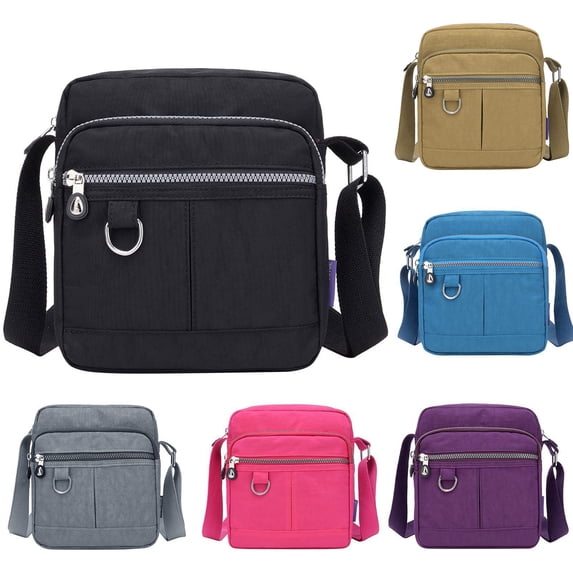 Stylago Women's Mini Crossbody Messenger Bags Small Versatile Travel Zipper Shoulder Purses College Students Daily Satchel Black