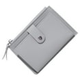 thumbnail image 1 of Stylago Women's Wallets RFID Blocking Leather Bifold Clutch Wallet Credit Card Holder Ladies Travel Purse with Zipper Pocket Grey, 1 of 5