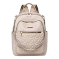 thumbnail image 1 of Stylago Womens Backpack Purses Trendy Zipper Compartments Crossbody Bags Water Proof Nylon Travel Shopping Bags for Ladies Beige, 1 of 5