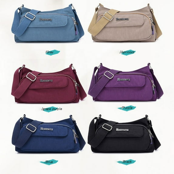 Stylago Womens Crossbody Bags Mini Messenger Purse with Zipper Fashion College Students Chest Bag Shopping Phone Fanny Pack Blue