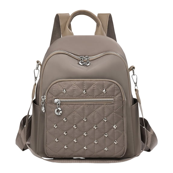 Stylago Womens Fashion Backpack Nylon Water Proof Schoolbag Daypack Detachable Strap Multiple Compartments Laptop Bags Brown