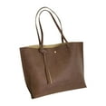 thumbnail image 1 of Stylago Womens Large Tote Bags with Internal Pockets Leather Shoulder Purses Work Travel Shopping Handbags Ladies Underarm Pouch Brown, 1 of 5