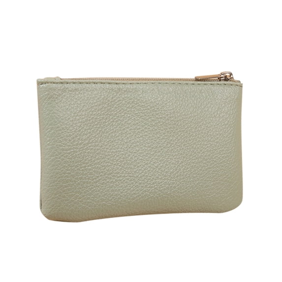 Stylago Womens Mini Wallet Portable Leather Zipper Purses Ladies Small Card Holder Students Daily Pocket for Shopping Green