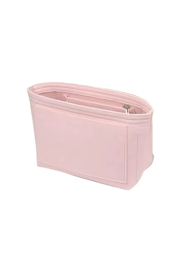 Womens Purse Organizer Insert for Tote Bag Multiple Pockets Handbag Dividers Makeup Bags for Ladies Travel Shopping Pink