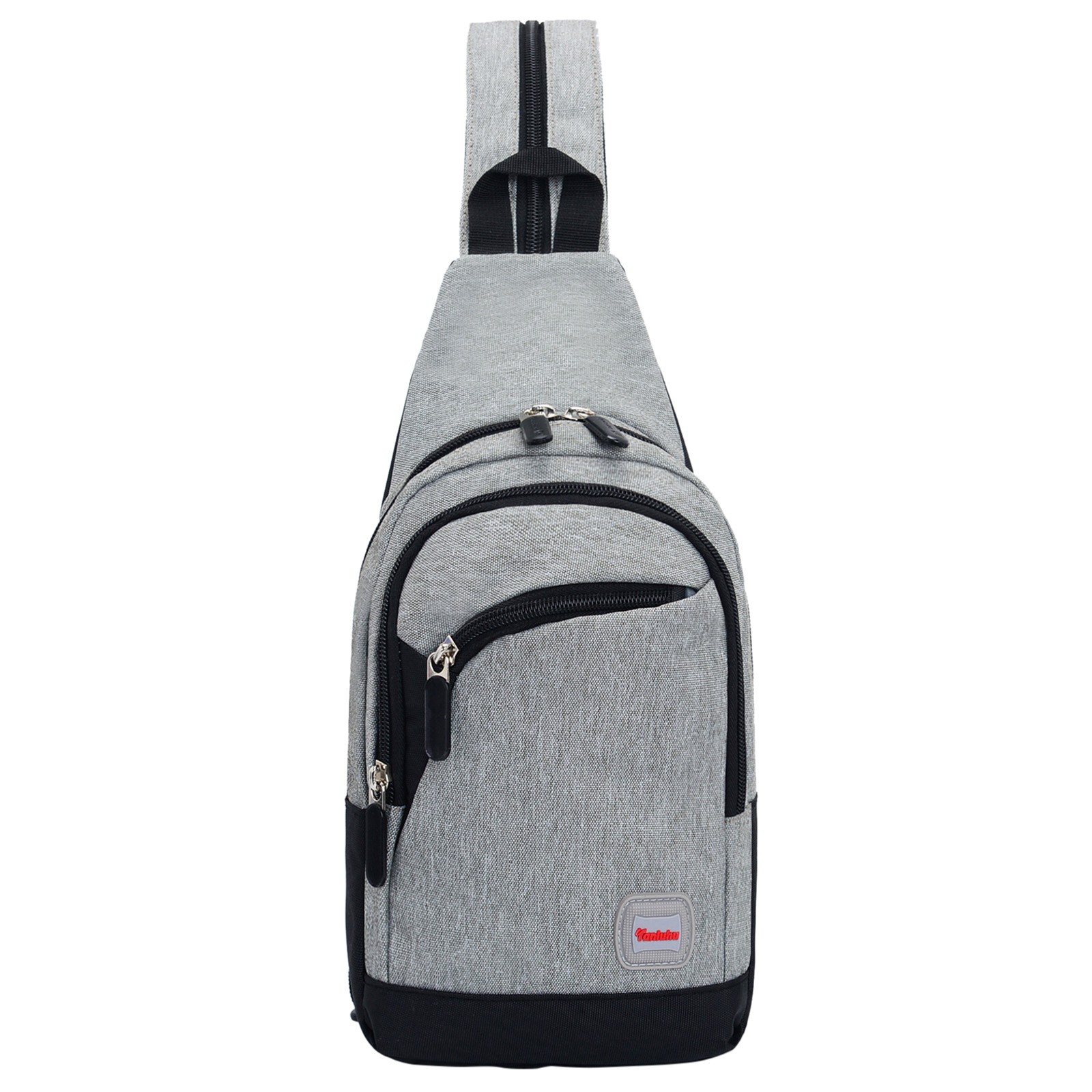 Stylago Womens Sling Backpack with Convertible Strap Mens Travel Crossbody Bags Multiple Compartments Hiking Chest Bag for Sports Grey
