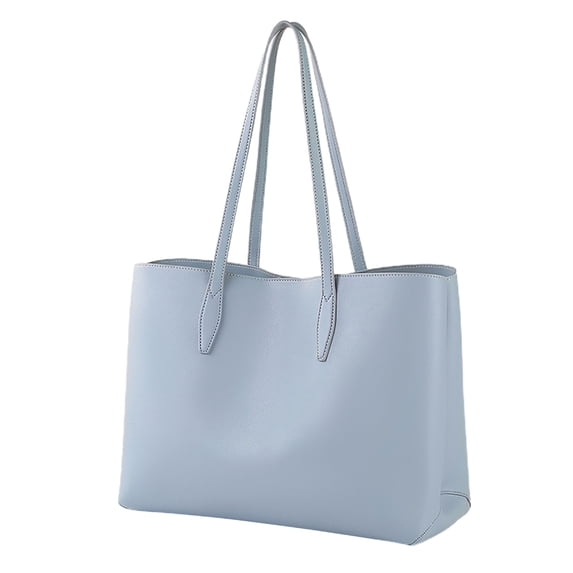 Stylago Womens Tote Bags Leather Shoulder Purse Ladies Shopping Travel Button Handbag College Everyday Large Book Pocket Blue