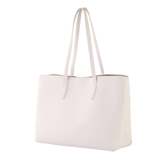 Stylago Womens Tote Bags Leather Shoulder Purse Ladies Shopping Travel Button Handbag College Everyday Large Book Pocket White