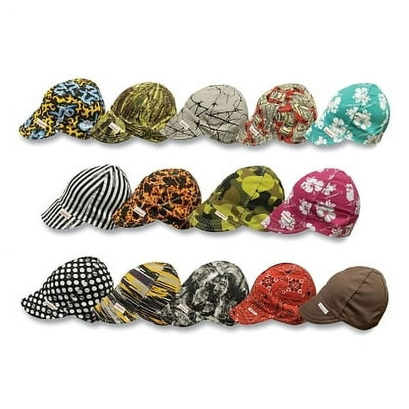 Style 1000 Single Sided Cap, Size 7-1/4, Assorted Prints | Bundle of 2 Each