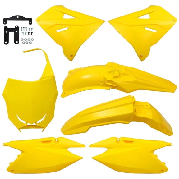 Style 2019 Fairing Bodywork Complete Plastics Kit For Suzuki RM250 RM125 01-08