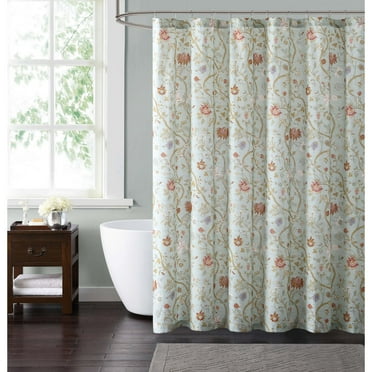 Home Essence Monroe Embroidered Shower Curtain - Walmart.com