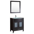 thumbnail image 1 of Style 3 - 30 in.W Black Vanity Sink Base Cabinet with Mirror (LV3-30B), 1 of 3