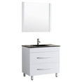 thumbnail image 1 of Style 4 - 36 in.W White Vanity Sink Base Cabinet with Mirror (LV4-36W), 1 of 2