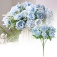 thumbnail image 1 of Style 7 Head Faux Peony Hydrangea Bouquet Plastic For Wedding Home Floral Arrangement, 1 of 3
