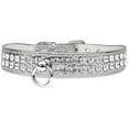 thumbnail image 1 of Style #72 Rhinestone Designer Croc Dog Collar Size Size 24 Silver, 1 of 2