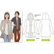 Style Arc Paper Sewing Pattern Heidi Hooded Cardigan - Cardigans and Jackets for Women